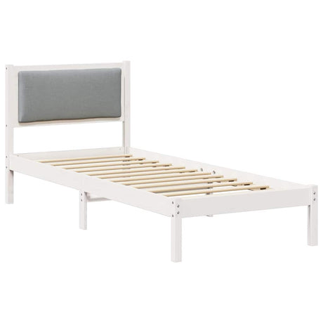 Vidaxl bedframe lichtgrijs 80 x 200 cm massief grenenhout