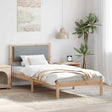 Vidaxl bedframe lichtgrijs 90 x 190 cm massief grenenhout