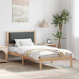 Vidaxl bedframe donkergrijs 90 x 190 cm massief grenenhout