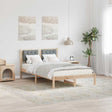 Vidaxl bedframe lichtgrijs 120 x 190 cm massief grenenhout
