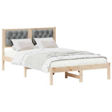 Vidaxl bedframe lichtgrijs 120 x 190 cm massief grenenhout