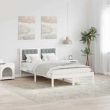 Vidaxl bedframe lichtgrijs 120 x 190 cm massief grenenhout