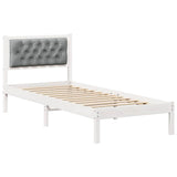 Vidaxl bedframe lichtgrijs 80 x 200 cm massief grenenhout