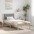 Vidaxl bedframe lichtgrijs 90 x 190 cm massief grenenhout