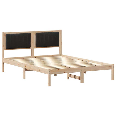 Vidaxl bedframe met gevoerd hoofdgedeelte zwart 120 x 190 cm