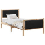Vidaxl bedframe met hoofdeinde zwart 100 x 200 cm stof