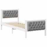 Vidaxl bedframe lichtgrijs 80 x 200 cm massief grenenhout