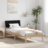 Vidaxl bedframe bruin en zwart 80 x 200 cm massief grenenhout