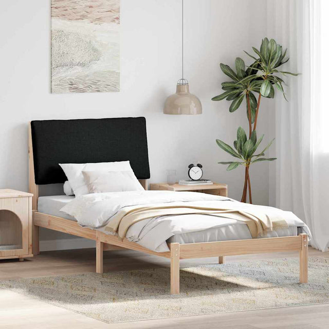 Vidaxl bedframe bruin en zwart 100 x 200 cm massief grenenhout