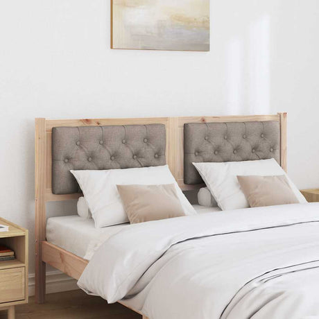 Vidaxl hoofdbord anders bruin en taupe 140 cm massief grenenhout