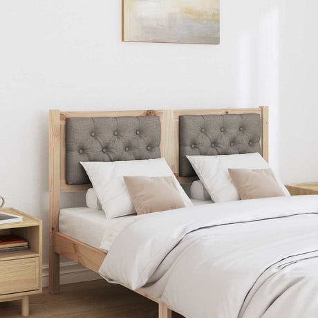 Vidaxl hoofdbord anders bruin en taupe 120 cm massief grenenhout
