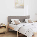 Vidaxl gestoffeerd hoofdbord taupe 150 cm massief grenenhout