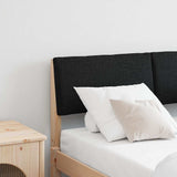 Vidaxl gestoffeerd hoofdbord zwart 120 cm massief grenenhout