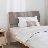 Vidaxl gestoffeerd hoofdbord taupe 90 cm massief grenenhout