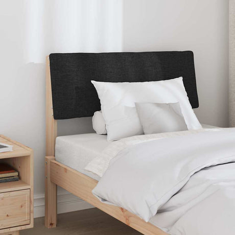 Vidaxl gestoffeerd hoofdbord zwart 80 cm massief grenenhout