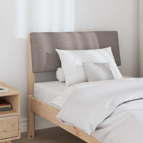 Vidaxl gestoffeerd hoofdbord taupe 75 cm massief grenenhout