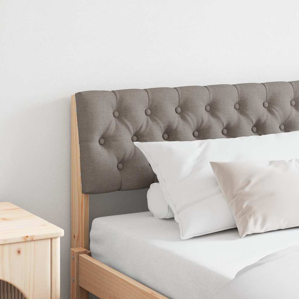 Vidaxl gestoffeerd hoofdbord taupe 180 cm massief grenenhout