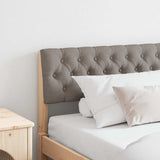 Vidaxl gestoffeerd hoofdbord taupe 180 cm massief grenenhout