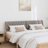 Vidaxl gestoffeerd hoofdbord taupe 180 cm massief grenenhout