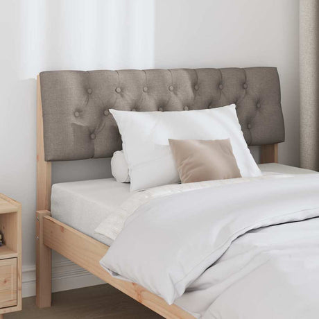 Vidaxl gestoffeerd hoofdbord taupe 100 cm massief grenenhout