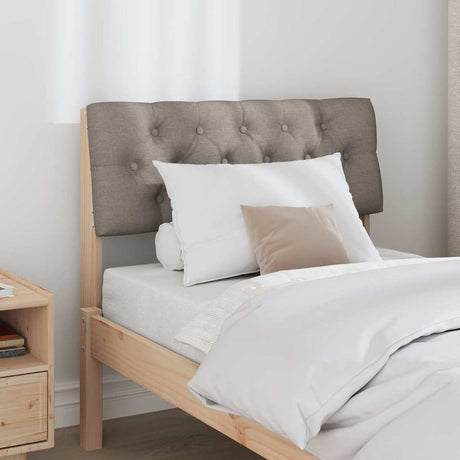 Vidaxl gestoffeerd hoofdbord taupe 75 cm massief grenenhout