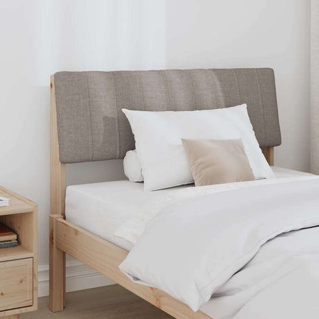Vidaxl gestoffeerd hoofdbord taupe 90 cm massief grenenhout
