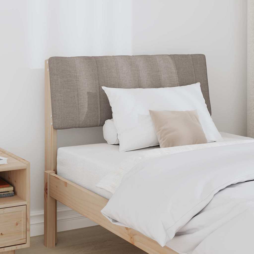 Vidaxl gestoffeerd hoofdbord taupe 80 cm massief grenenhout