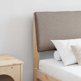 Vidaxl gestoffeerd hoofdbord taupe 200 cm massief grenenhout