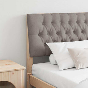 Vidaxl gestoffeerd hoofdbord taupe 200 cm massief grenenhout