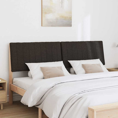 Vidaxl gestoffeerd hoofdbord zwart 180 cm massief grenenhout