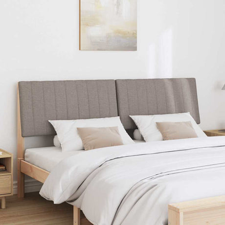 Vidaxl gestoffeerd hoofdbord taupe 180 cm massief grenenhout