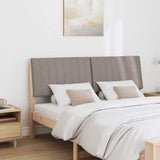 Vidaxl gestoffeerd hoofdbord taupe 150 cm massief grenenhout