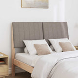 Vidaxl gestoffeerd hoofdbord taupe 120 cm massief grenenhout