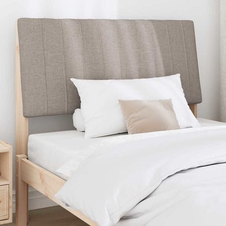Vidaxl gestoffeerd hoofdbord taupe 100 cm massief grenenhout