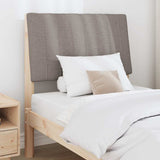Vidaxl gestoffeerd hoofdbord taupe 75 cm massief grenenhout