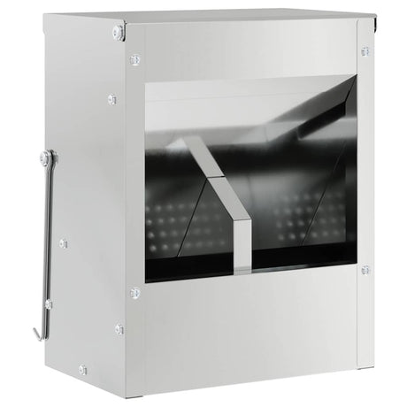 Vidaxl konijnenvoer zilver 20 x 12,5 x 25 cm gegalvaniseerd staal