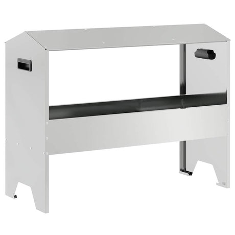 Vidaxl voederbak voor vee zilver 79 x 35 x 62 cm 15 kg