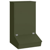 Vidaxl varkensvoeder olijf groen 55 x 51 x 91,5 cm koudgewalst staal