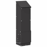Vidaxl kip voerbak zwart 13 x 12 x 51 cm koudgewalst staal
