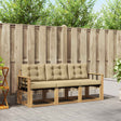Vidaxl buiten bankenset 3 st wit en beige