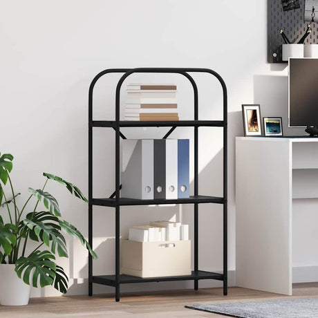Vidaxl boekenkast 3-laags 60 x 30 x 109 cm bewerkt hout zwart eiken