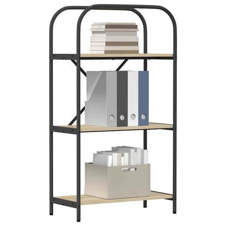 Vidaxl boekenkast 3-laags 60 x 30 x 109 cm bewerkt hout sonoma eiken