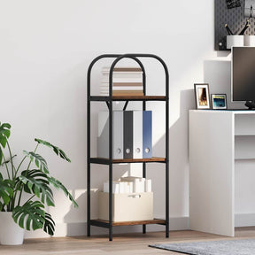 Vidaxl boekenkast 3-laags 40 x 30 x 109 cm bewerkt hout oudhout