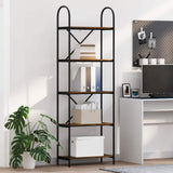 Vidaxl boekenkast 5-laags 60 x 30 x 183 cm bewerkt hout gerookt eiken