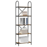 Vidaxl boekenkast 5-laags 60 x 30 x 183 cm bewerkt hout gerookt eiken