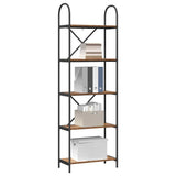 Vidaxl boekenkast 5-laags 60 x 30 x 183 cm bewerkt hout oudhout