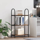 Vidaxl boekenkast 3-laags 60 x 30 x 109 cm bewerkt hout oudhout