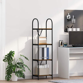 Vidaxl boekenkast 4-laags 40 x 30 x 146 cm bewerkt hout gerookt eiken