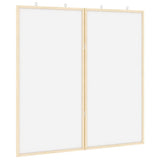 Vidaxl bulletinbord wit 80 x 80 x 1.4 cm massief grenenhout