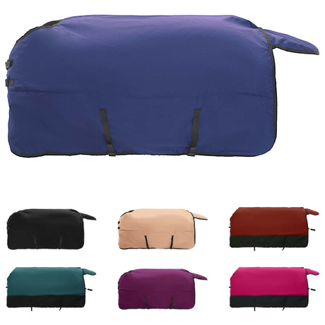Vidaxl paardendeken donkergroen en zwart 75 cm polyester